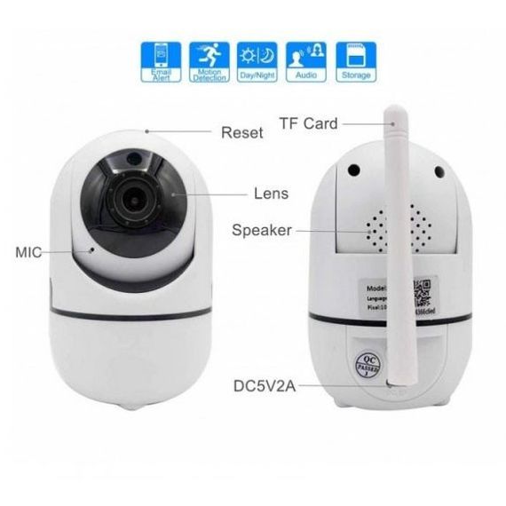 Бездротова поворотна IP камера WiFi microSD UKC Y13G 1mp з розпізнаванням облич | Зображення 1