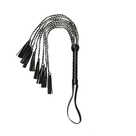 Ажурная плеть из экокожи Art of Sex - Brianna, цвет черный