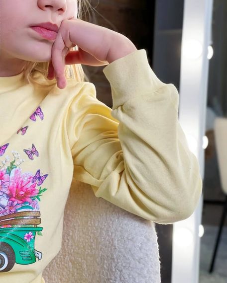 Джемпер для дівчинки Носи своє 116 Жовтий (p-4540-132899) | Зображення 5