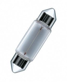Показні лампа розжарювання OSRAM 6418-02B C5W 36 mm 12 V SV8.5-8 10X2 Blister | Зображення 1