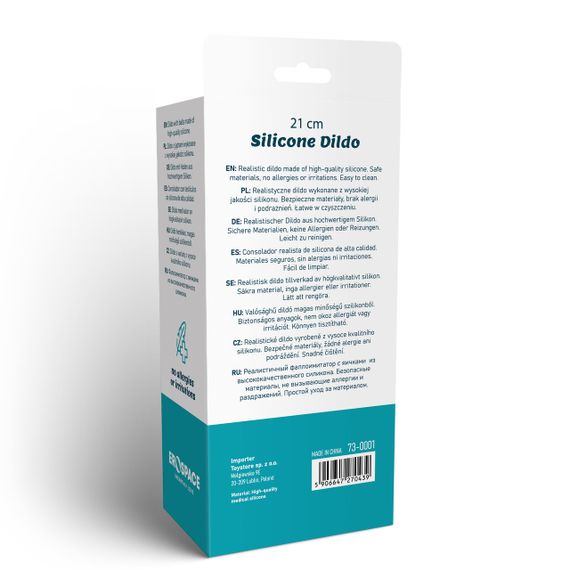 Фаллоимитатор - Erospace Natural Play Silicone Dildo D1, 21 см sexstyle | Зображення 9