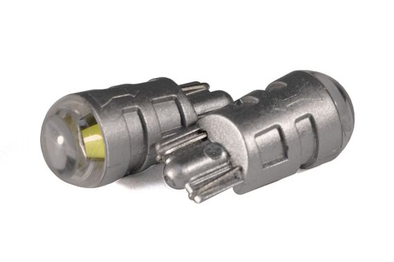 Светодиодная лампа StarLight T10 1 диод СОВ 12V 0.5W WHITE / прозрачная линза / серый пластиковый цоколь | Зображення 1