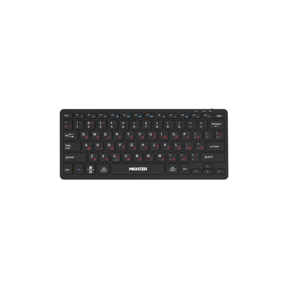 Клавіатура Maxxter KBW-C01B-UA Wireless UA Black (KBW-C01B-UA)