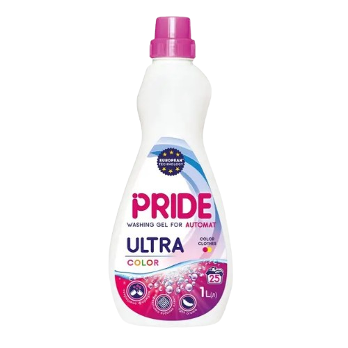 Гель для прання 1л для кольор.речей 17пр Ultra Pride