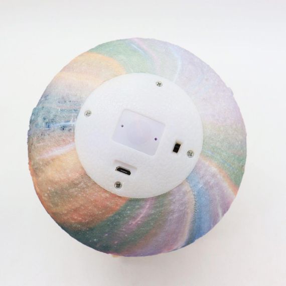 Настільний RGB світильник-нічник з USB та пультом, 3D Moon Night Light / Сенсорна лампа-нічник на акумуляторі | Зображення 7