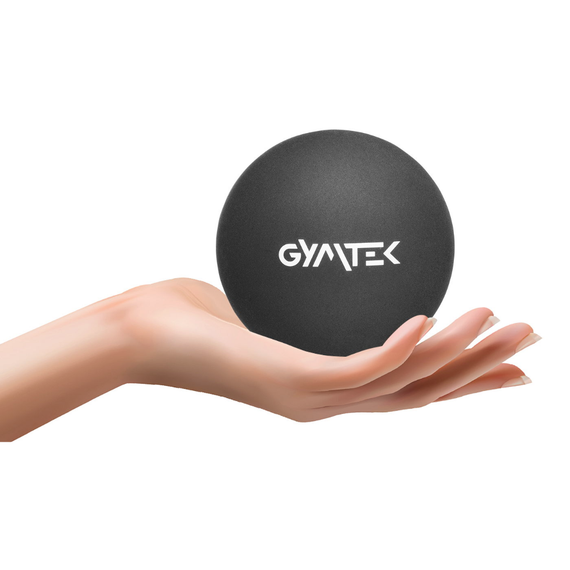 Масажний м'яч Gymtek 63 мм силіконовий чорний | Зображення 2