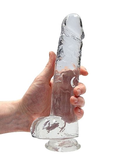 Фалоімітатор Realistic Dildo with Balls Transparent 9/23 см Sex Aura | Зображення 6