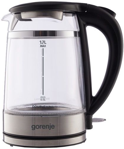 Електрочайник Gorenje K17GDW 1.7 л чорний