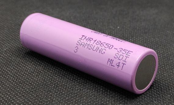 Аккумулятор высокотоковый Samsung INR18650-35ET 3,6V 3500mAh ( 10A ) 1шт. | Зображення 1