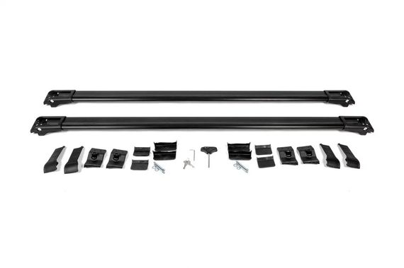 Багажник поперечины на стандартные рейлинги с замком WingBar V1 (2 шт) до 110 см, Черный для Jeep Cherokee KL 2013- гг | Зображення 6