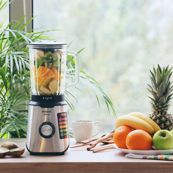 Блендер настільний стаціонарний Magio MG-651 зі скляною чашею | Зображення 1