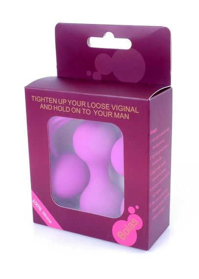 Набір вагінальних кульок - Silicone Kegal Balls Set Purple | Зображення 3