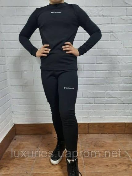 Термобілизна жіноча COLUMBIA  на флісі - ЧОРНИЙ - - преміум якість