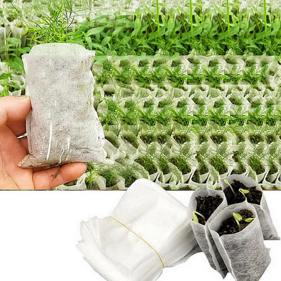 Мішечки для розсади біорозкладні 0.35л (12*12) із спанбонду | Зображення 1