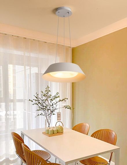 Люстра світлодіодна підвісна LED світильник для квартири на стелю лед з пультом 27575 Білий 25-90х50х50 см. | Зображення 8