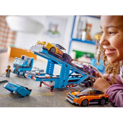 Конструктор LEGO City Грузовик-транспортер со спортивными авто (60408) | Зображення 3