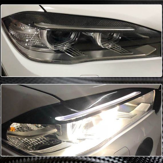 Реснички на Фары Карбон V1 для BMW X6 F-16 2014-2019 гг | Зображення 2