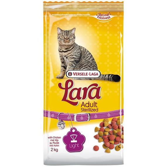 Lara Adult Sterilized 2 кг лара стерилайзид сухий преміум корм для кастрованих котів і стерилізованих кішок