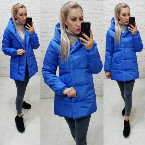 Демісезонна куртка, арт.1005 , колір яскраво-синій | Зображення 5