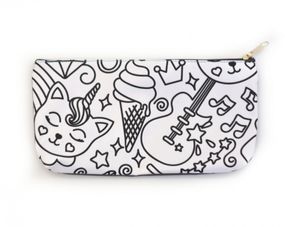 Пенал розмальовка 4Profi "Caticorn" сіро-білий 23884