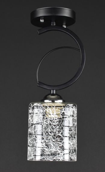 Люстра стельова на 1 лампочку 27798 Чорний 31х12х10 см.