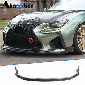 Передняя накладка Lip (для RC F 2014-2018, Карбон) для Lexus RC 200t 2014- гг