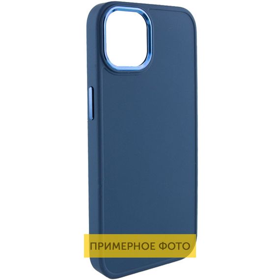 TPU чохол Bonbon Metal Style для Samsung Galaxy A12, Синій / Cosmos Blue
