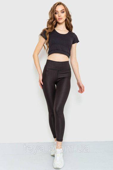 Лосини жіночі колір чорний FA_006525 | Зображення 3