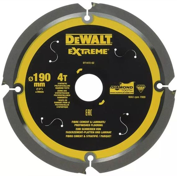 Диск пилковий DeWALT 190 х 30 мм (DT1472)