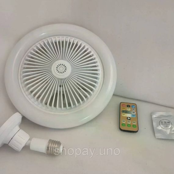 Светодиодная лампа с вентилятором в патрон AY1036 • Потолочная LED лампа-вентилятор E27 для дома, кухни, дачи и комнаты | Зображення 2