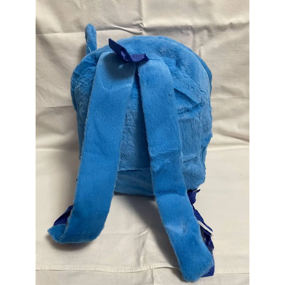 Рюкзак дитячий м'який Стіч зі штучного хутра з двома відділами 28×24×10,2 см для дівчаток і хлопчиків | Зображення 3