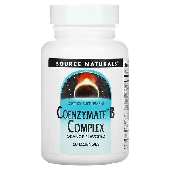 Коензим Source Naturals Coenzymate B Complex 60 Lozenges Orange Flavored