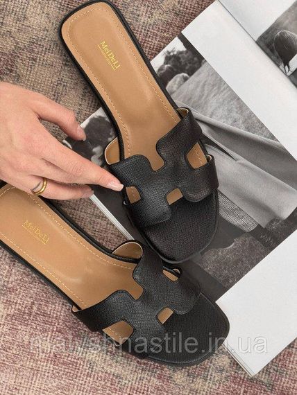 Женские тапки Herni black ДЛ7284 | Зображення 4