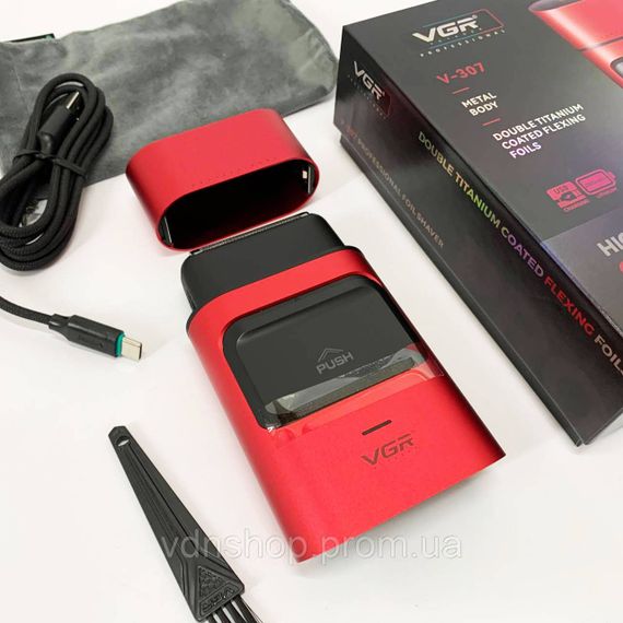 Бритва с аккумуляторным зарядным устройством VGR V-307, Електробритва для бороды, Бритвы аккумуляторные CV-20 | Зображення 9