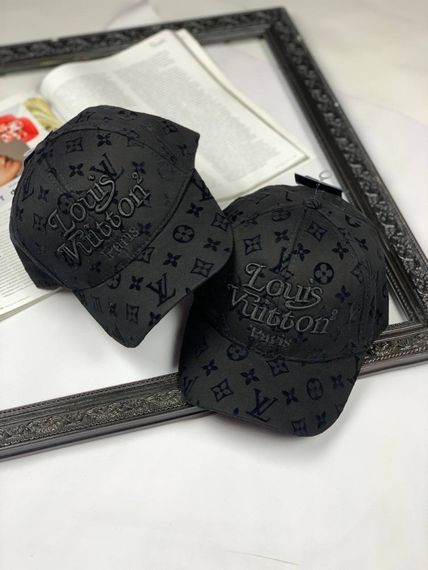 Кепка Louis Vuitton black on black с010 | Зображення 4