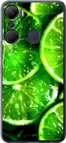 Чохол на Infinix Hot 12 Pro Зелені часточки лимона "852u-2868-2448"