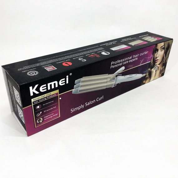Плойка для завивки волос с разными функциями Kemei KM-1010, Стайлер для объема волос XN-61 | Зображення 8