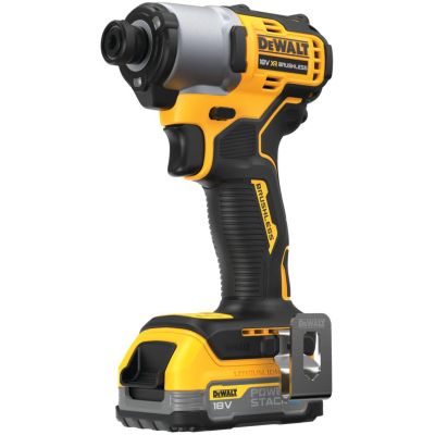 Шуруповерт DeWALT 18 В XR Li-lon PowerStack 1.7Ah, 192 Нм, кейс TSTAK (DCF840E1T) | Зображення 1