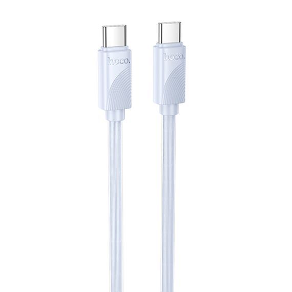 Дата кабель Hoco X114 Energy Type-C to Type-C 60W (1m) Blue