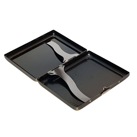 Металевий Футляр На 20 штук без запальнички "Тризуб" | Зображення 1