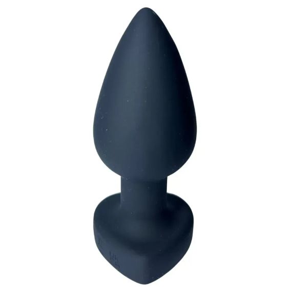 Анальна вібропробка з пультом Passion Play з червоним каменем у формі серця, 28 режимів, чорна sexstyle | Зображення 2