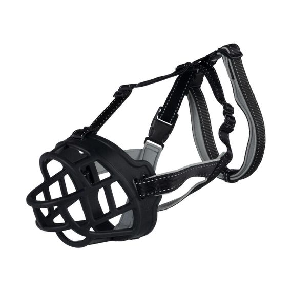 Намордник Trixie силіконовий «Muzzle Flex» M-L 22 см (чорний)