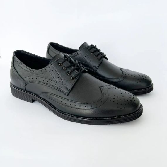 Чоловічі броги з натуральної шкіри 45 розмір | Зображення 1