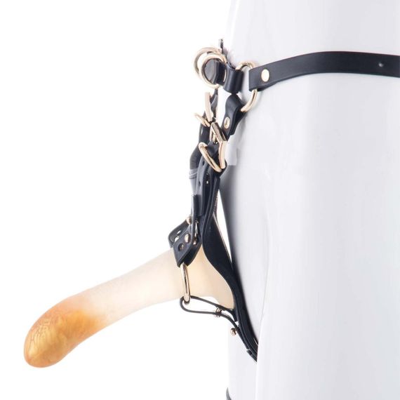 Страпон LOCKINK SEVANDA Queen Sheba Strapon - Golden Dildo sexstyle | Зображення 2