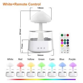 Атмосферный ультразвуковой увлажнитель воздуха гриб Rainfall с эффектом дождя. Ночник увлажнитель воздуха Doctor-101 с подсветкой