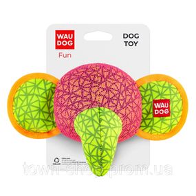 Игрушка для собак WAUDOG Fun, "Слон"", Ш 20 см, Дл 14 см розовый