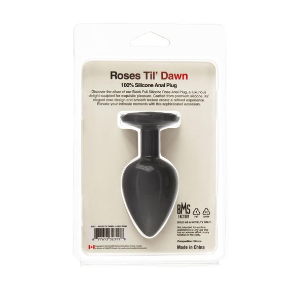 Анальна пробка BMS Roses Til’ Dawn Silicone Anal Plug Large Sex Aura | Зображення 2