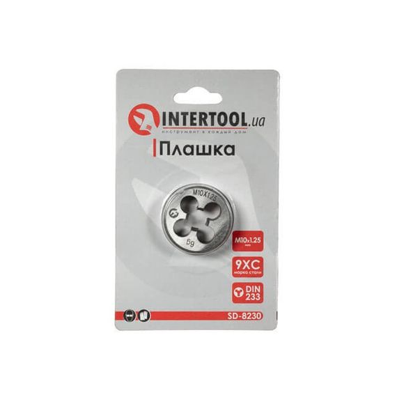 Плашка M 10x1,25 мм INTERTOOL SD-82301 | Зображення 2