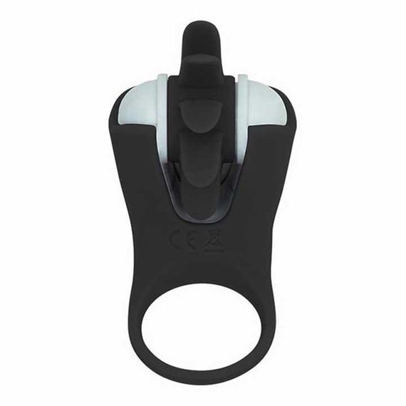 Виброкольцо с ротацией для стимуляции клитора 20 режимов Черный | Зображення 6