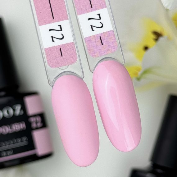 Гель-лак Crooz 72 (м’який молочно-полуничний) 8мл | Зображення 1